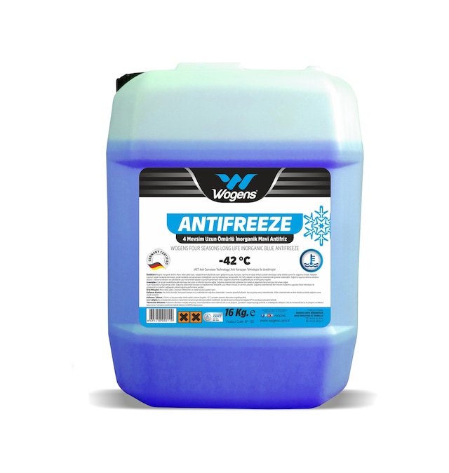 Wogens -42 Derece 16 Kg İnorganik Mavi Antifriz Antifiriz