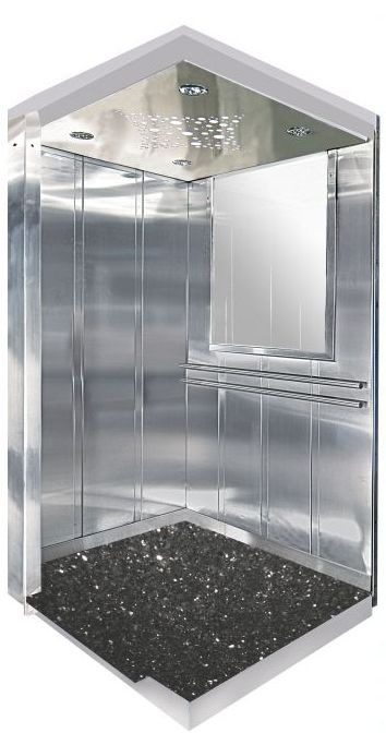 casadoor diamond paslanmaz asansor kabin