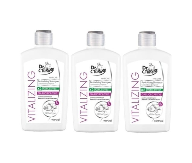 Farmasi Dr. C. Tuna Vitalizing Sarımsaklı Şampuan 3 x 500 ML