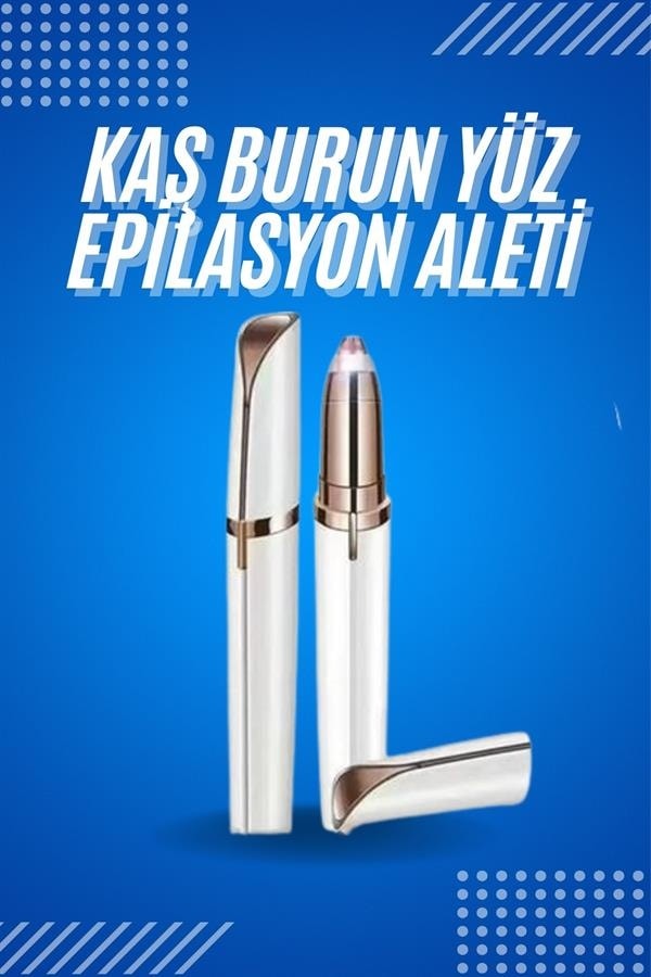 Streozd Tüy Kıl Alma Kaş Bıyık Unisex Yüz Bakım Epilasyon Aleti Pilli
