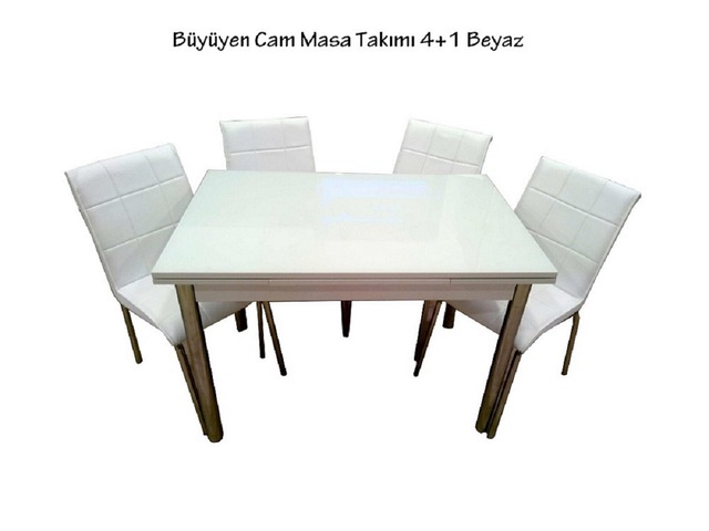 Yandan Acilir Cam Mutfak Masa Takimi 4 Sandalyeli 70x110cm Fiyatlari Ve Ozellikleri