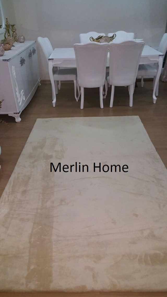 sutlu kahve lastikli hali ortusu