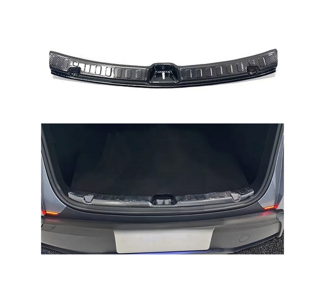 Red Lion Parts Tesla Model Y Juniper Abs Karbon Fiber Arka Bagaj Kapısı Eşiği Koruyucu