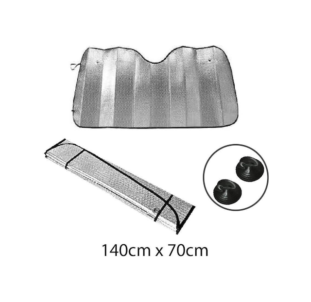 Araba Oto Ön Cam Güneşliği Parlak Metalize 140 CM X 70 CM