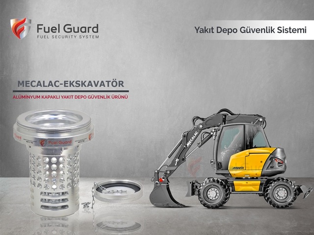 Mecalac Ekskavatör-Kepçe Yakıt Depo Koruma Cihazı