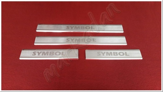 Db Chrome Renault Symbol Kapı Eşiği 2013-2021 4 Parça Paslanmaz Ç