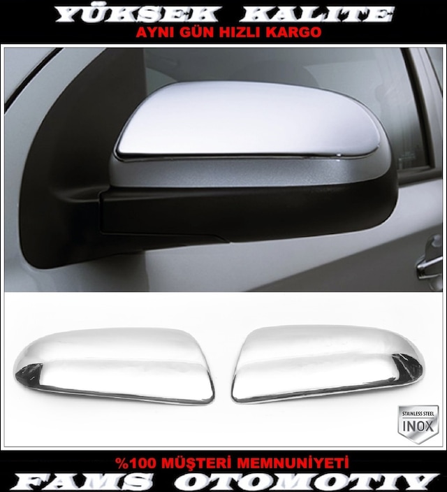 Chevrolet Aveo Krom Ayna Kapağı 2 Prç P.çelik 2005-2011