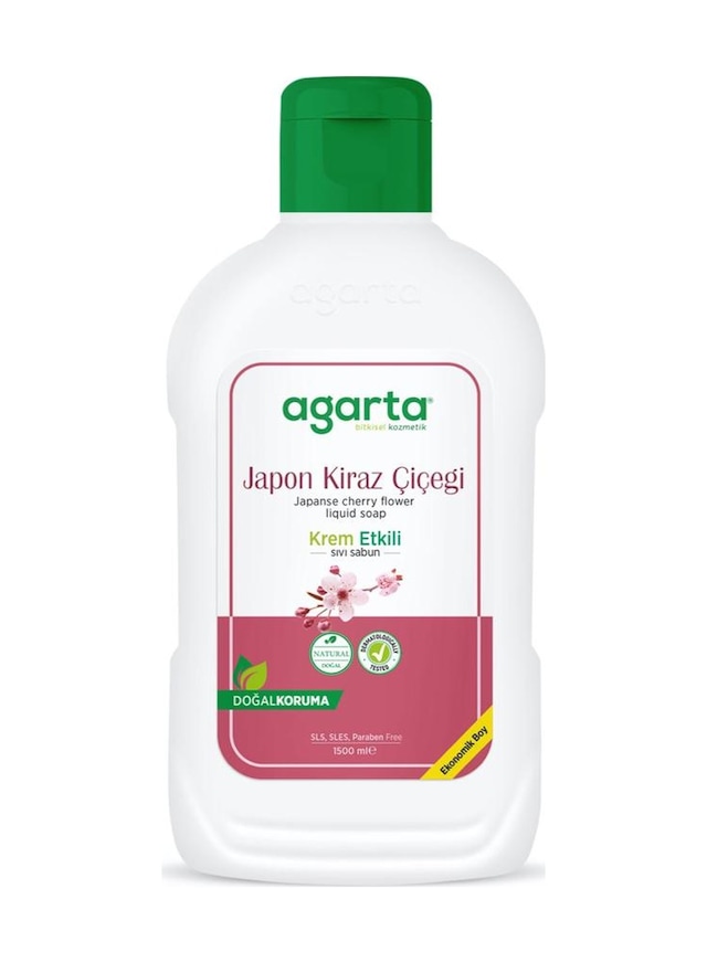 Agarta Doğal Japon Kirazı Çiçeği Sıvı Sabun 1500 ML
