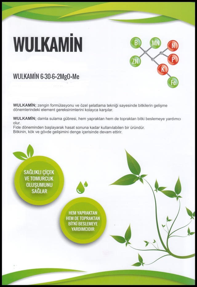 wulkamin 6 30 6 2mgo me damla sulama gubresi 1 kg fiyatlari ve ozellikleri