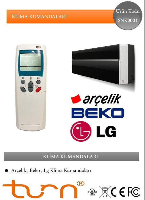 arcelik beko lg klima kumandasi ucretsiz kargo fiyatlari ve ozellikleri