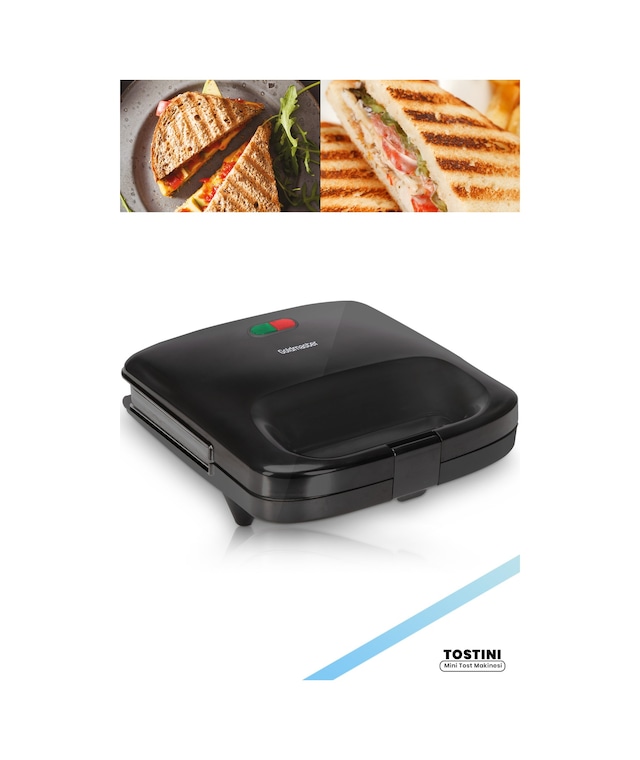 Goldmaster Tostini 750 W Isınmaya Dayanıklı Mini Tost Makinesi