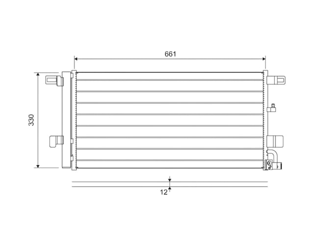 Valeo Klima Radyatörü Vw A4 - A5 - A6 - A7 2015- 8w0816421c