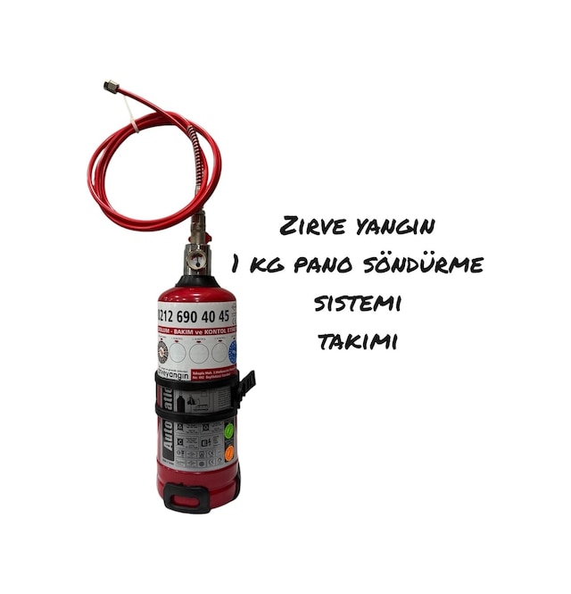 1 Kg Otomatik Pano Söndürme Tüpü - Ruhsat Için Uygun
