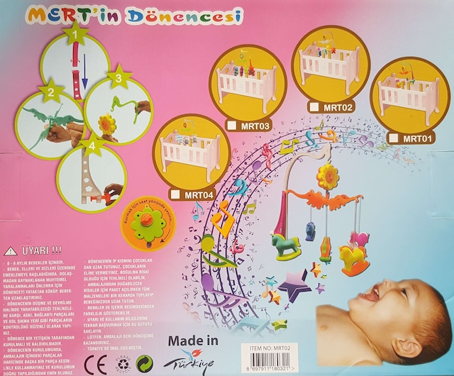 Mert Kurmalı Müzikli Bebek Beşik Dönence Fiyatları ve