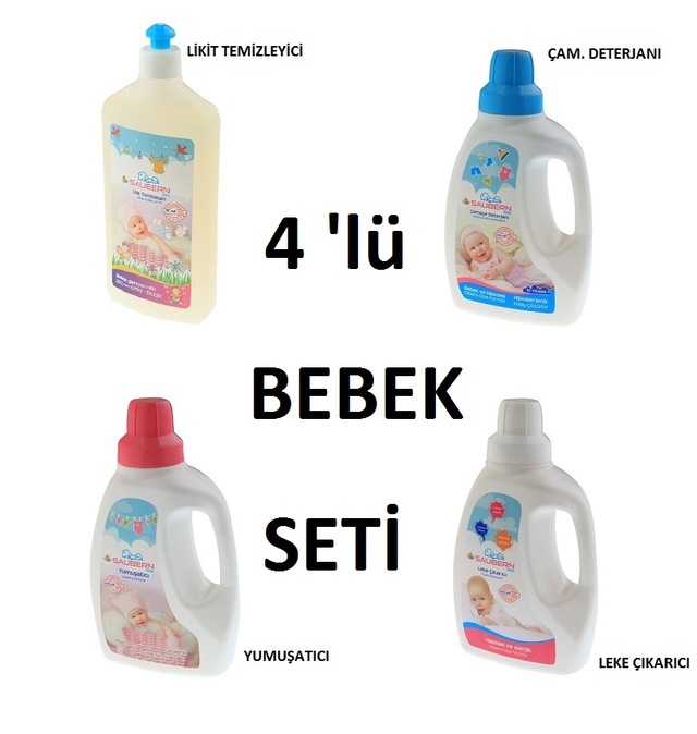 Saubern Baby Bebek Camasir Deterjani Yumusatici Leke Cikarici Likit Temmizleyici Saubern Baby Orijinal Ve Garantili En Uygun Fiyat