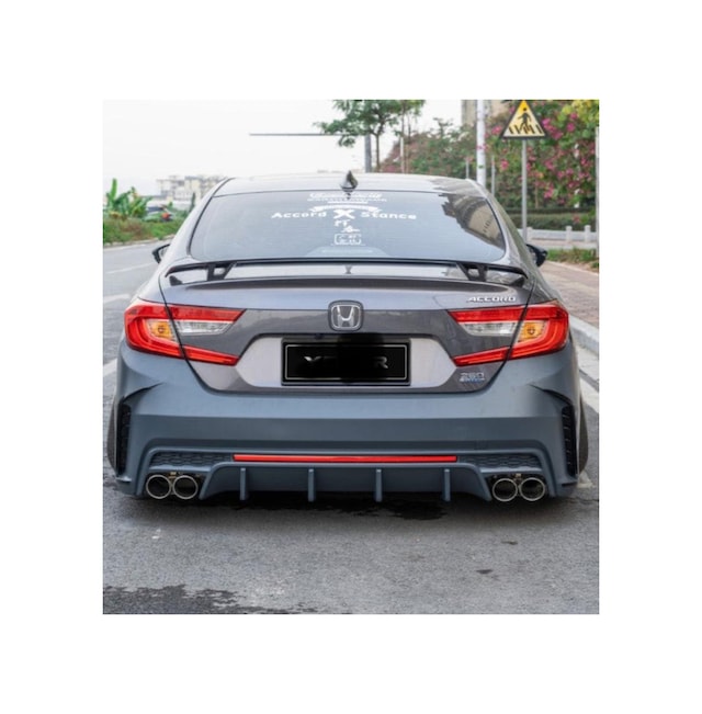 Honda Accord 2018+ Uyumlu Bagaj Üstü Spoiler İthal Abs Plastik Pianoblack