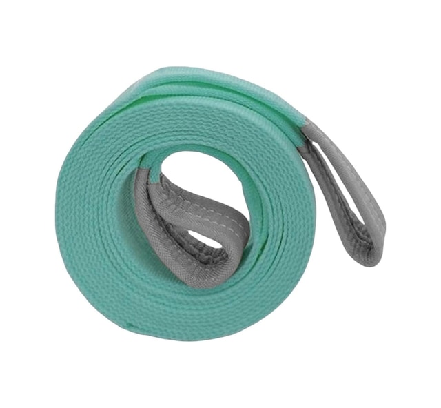 Yük Kaldırma Sapan Polyester Spanzet 2 Ton 2 Metre Turkuaz Sağlam Taşıma İndirme Araç Çekme Halat