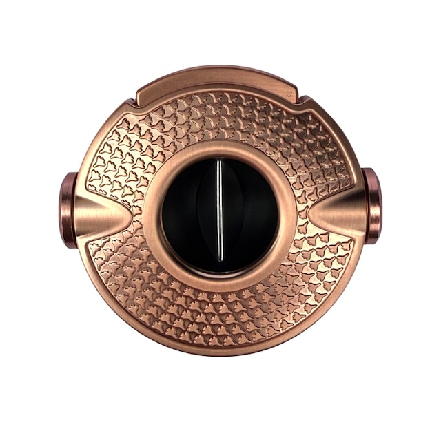 Parmida Rose Gold İşlemeli Çark Mekanizmalı V-cut Puro Makası Kesici - Tr9083