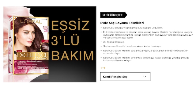 l oreal paris excellence creme sac boyasi 3 lu bakim