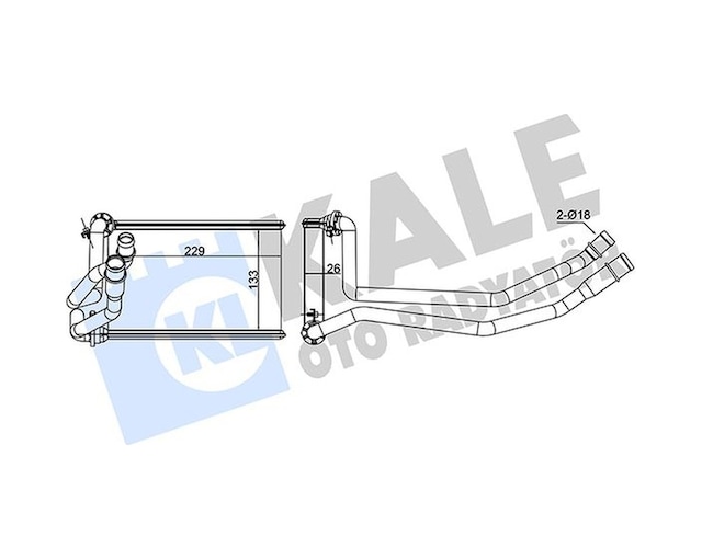 Kalorifer Radyatörü Kale 351685 Renault Megane Iı 2002-2008 Oem 7701209524
