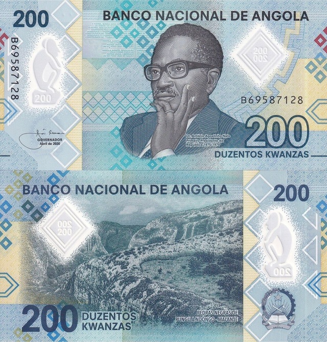 Angola 2020 Yılı 200 Kwanzas Polimer Yabancı Kağıt Para Çil Unc Koleksiyon Para