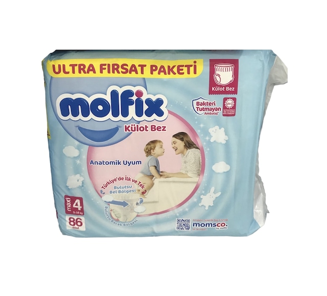 Molfix Külot Bebek Bezi 4 Beden Maxi 86'lı Ultra Fırsat Paketi