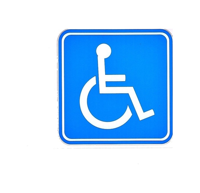 Engelli Araç Sticker - Ölçüler 10.5X10.5 (2 Adet))