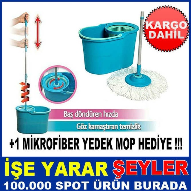 Fazladan 1 Puskul Hediye Ile 360 Super Donerli Mop Temizlik Seti Fiyatlari Ve Ozellikleri