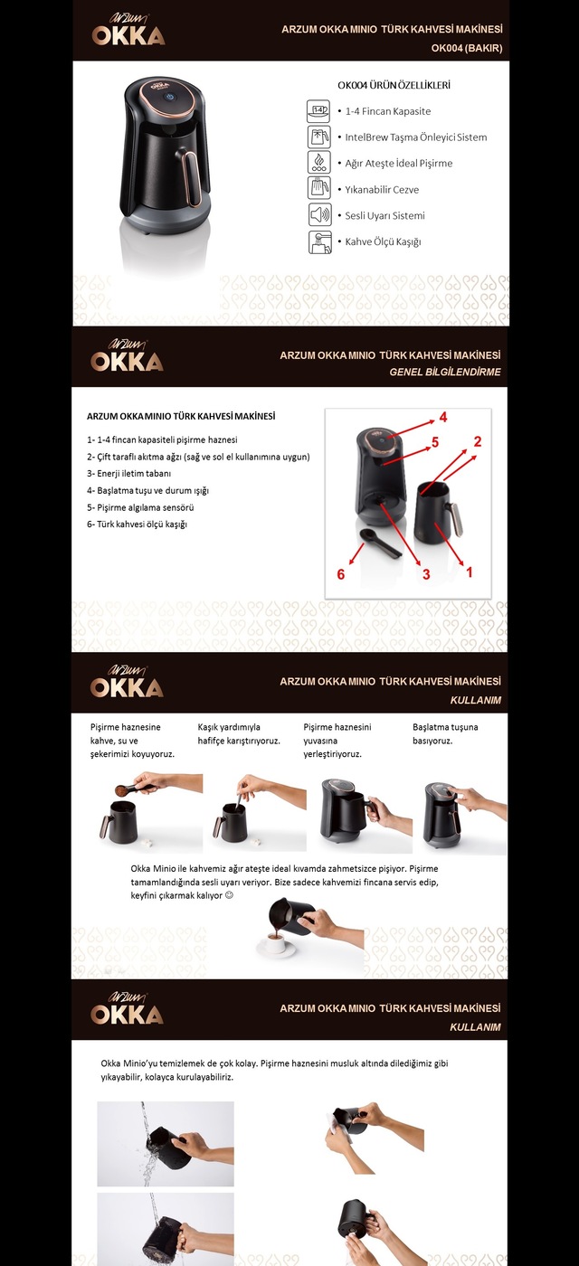 Arzum Okka Minio Türk Kahvesi Makinesi