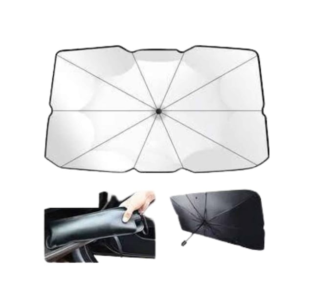 Depomıx Tnabilir Oto Cam Güneşliği Katlanabilir Tüm Araçlara Uyumlu Güneş Gölge Koruyucu 35019561