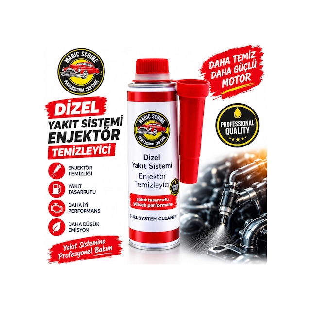 300 Ml Yeni Nesil Dizel Yakıt Sistemi Enjektör Temizleyici