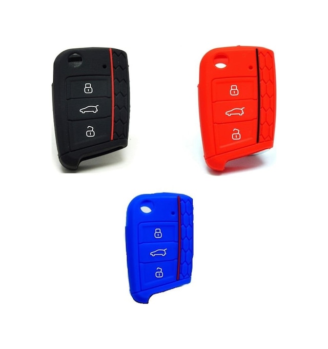 Vw Volkswagen Skoda Uyumlu Seat Polo Tiguan Golf 7 Silikon Anahtar Kılıf