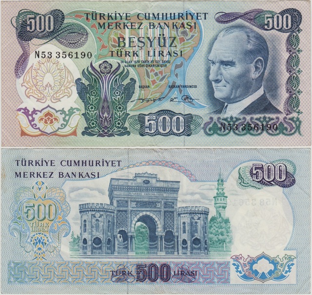 6. Emisyon 2. Tertip 500 Lira N53 Ççt.