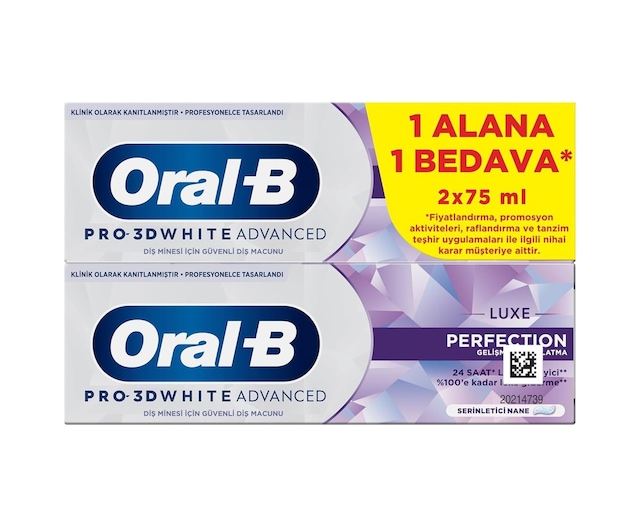 Oral-b Pro 3d White Advanced Luxe Perfection Diş Macunu 150 Ml Sku: Zeus8690010388469