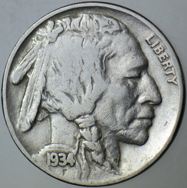 Amerika 5 Cent 1934 Buffalo Nıckel.