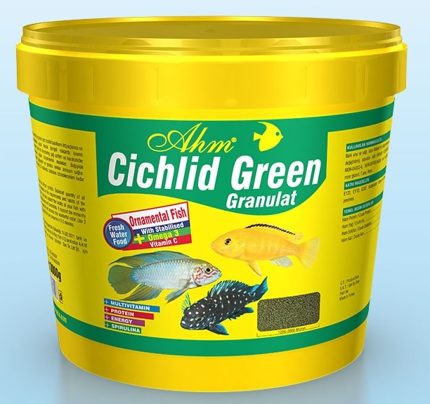 Sera Cichlid Green XL Otçul Cichlid Yemi 1000 Ml 370 Gr