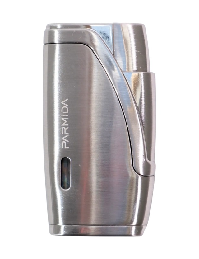 Parmida Çift Torch Pürmüz Gümüş Metal Puro Çakmağı - Tr9207