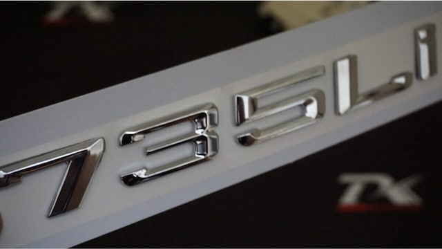 Bmw 735li 735i Uyumlu Bagaj Krom Metal 3m 3d Yazı Logo