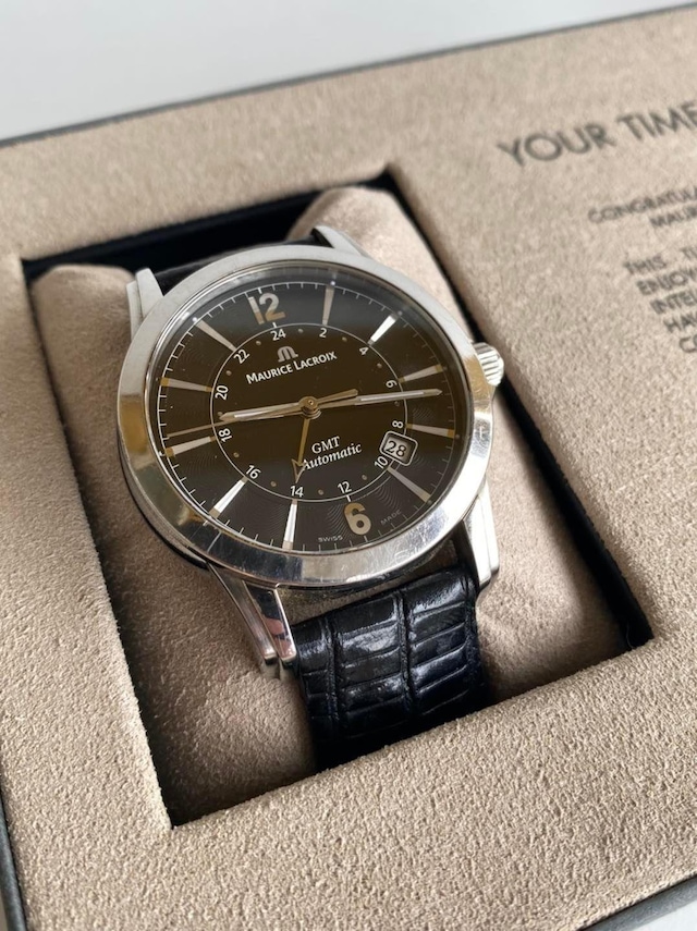 Maurice Lacroix Pontos GMT 40mm Deri Kordon Erkek Kol Saati PT606 Teşhir Ürün