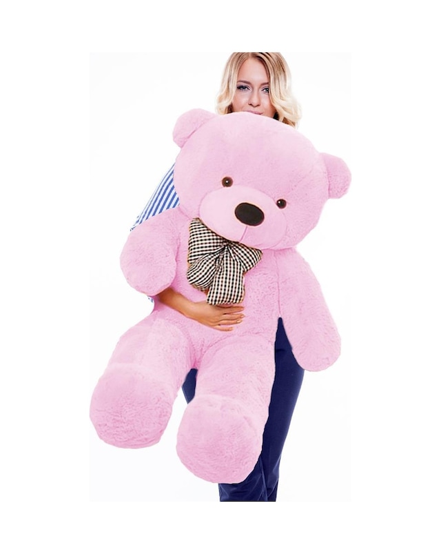 100 Cm Papyonlu Büyük Ayıcık (%100 Yerli) Pembe