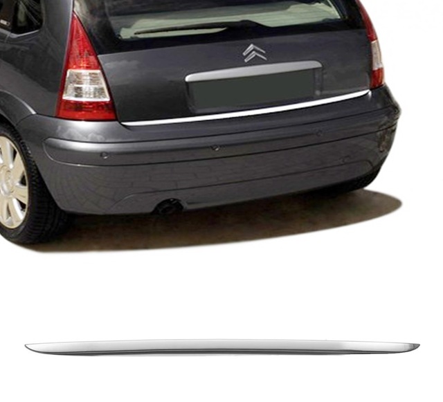 Citroen C3 2002-2009 Krom Bagaj Alt Çıta P.çelik