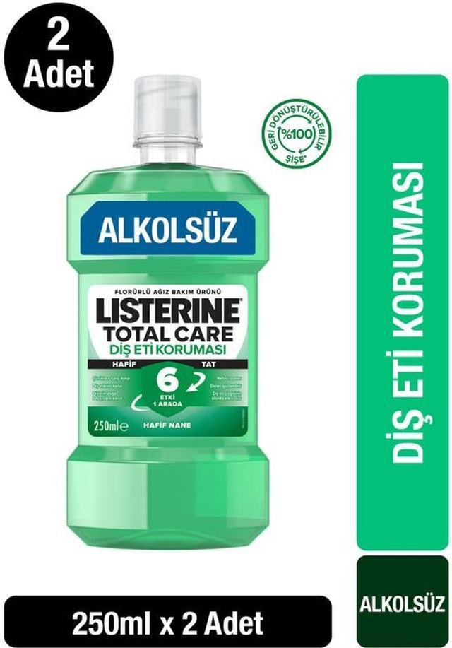 Listerine Diş ve Diş Eti Koruması Hafif Tat 2 x 250 ML