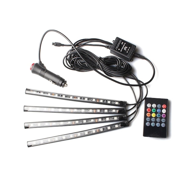 12 Ledli Ayak Altı Sese ve Müziğe Duyarlı Led Lamba