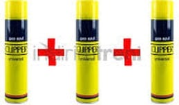Clipper Gaz Çakmak Gazı 250 Ml x 3 Adet
