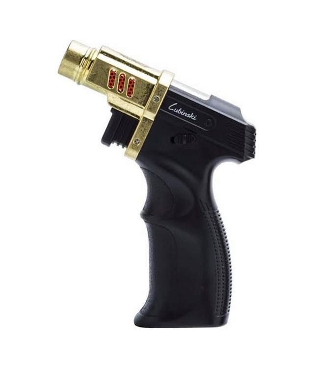 Lubinski Tek Torch Puro Masa Çakmağı Black-gold Lb-191