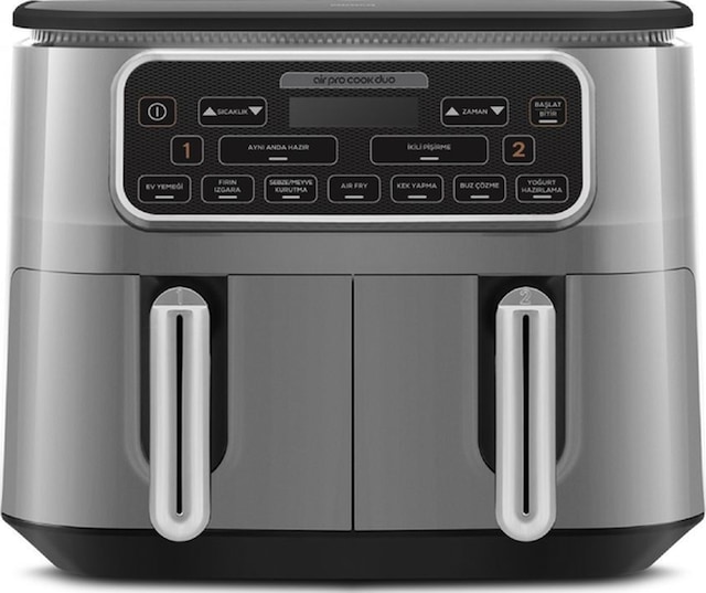 Karaca Air Pro Cook Duo Ev Yemeği Xxxl 8 Kişilik Airfryer 4 + 4 L