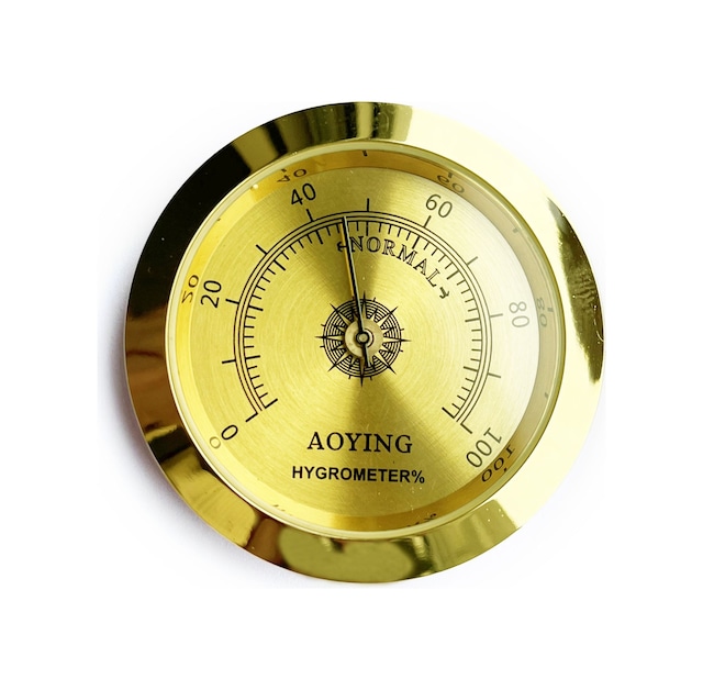 Analog Higrometre Nem Ölçer Humidor Puro Kutusu için Metal Çerçev N11.1835