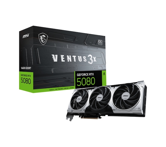 Msı Geforce Rtx 5080 16g Ventus 3x Oc Plus Gdrr7 256 B Dx12 Dlss4 Aeae1msı0170