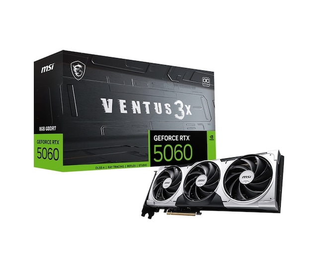 Msı Geforce Rtx 5060 8gb Ventus 3x Oc Gddr7 128bit Dx12 Gaming Aeae1msı0221