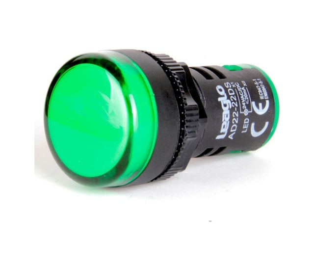 Ad22-22ds-220 Led Sinyal Lambası Yeşil 220v 25'li Paket